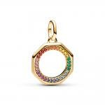 Pandora ékszer ME szivárvány színű köves shine charm 763368C01