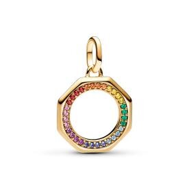 Pandora ékszer ME szivárvány színű köves shine charm 763368C01
