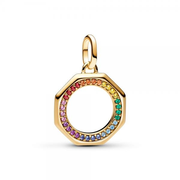 Pandora ékszer ME szivárvány színű köves shine charm 763368C01