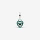 Pandora ékszer ME zöld chakra szív ezüst mini függő charm 793042C03