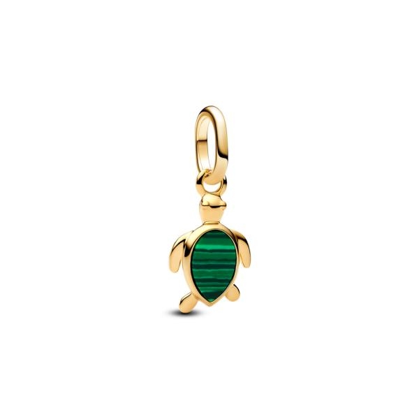 Pandora ékszer ME zöld teknős mini shine függő charm 763823C01
