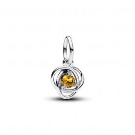 Pandora ékszer Méz színű örökkévalóság körök függő ezüst charm 793125C11