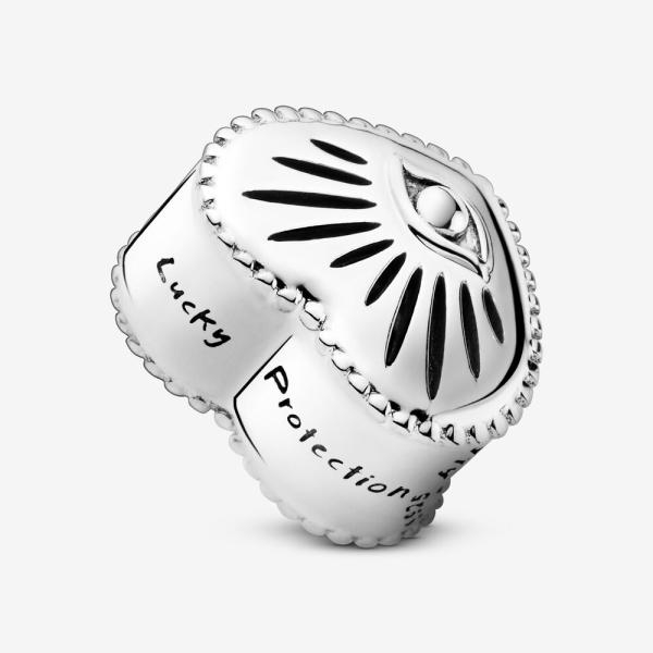 Pandora ékszer Misztikus szív ezüst charm 799179C00