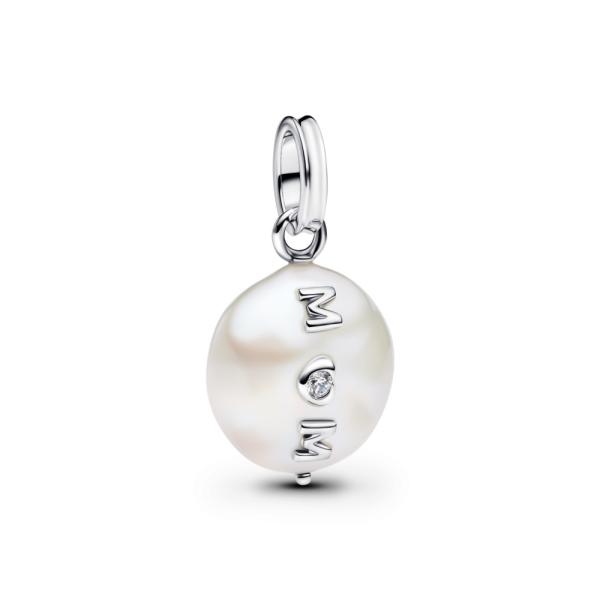 Pandora ékszer Mom barokk tenyésztett gyöngy ezüst charm 793783C01
