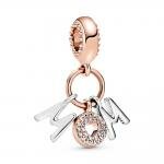 Pandora ékszer Mom rozé ezüst függő charm 788828C01