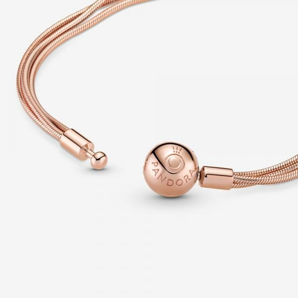 Pandora ékszer Moments rozé multi kígyólánc karkötő 