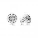 Pandora ékszer Monogrammos ezüst fülbevaló cirkóniával 290559CZ