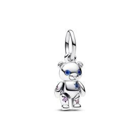 Pandora ékszer Mozgó Teddy mackó függő ezüst charm 792986C01