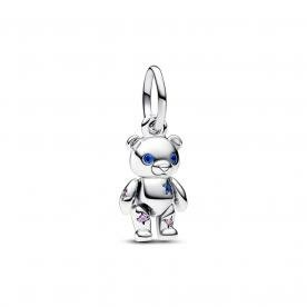 Pandora ékszer Mozgó Teddy mackó függő ezüst charm 792986C01