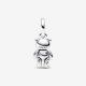 Pandora ékszer Mozgó Teddy mackó függő ezüst charm 792986C01
