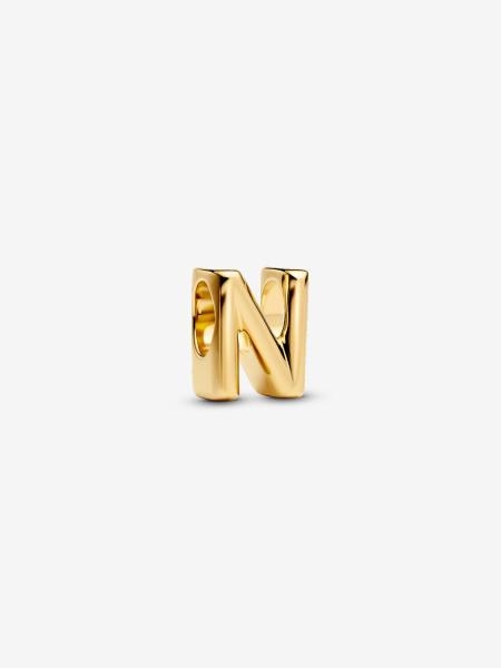 Pandora ékszer N betű shine charm 763960C00