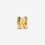 Pandora ékszer N betű shine charm 763960C00