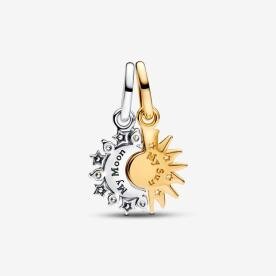 Pandora ékszer Nap és hold szétszedhető függő charm 763585C01