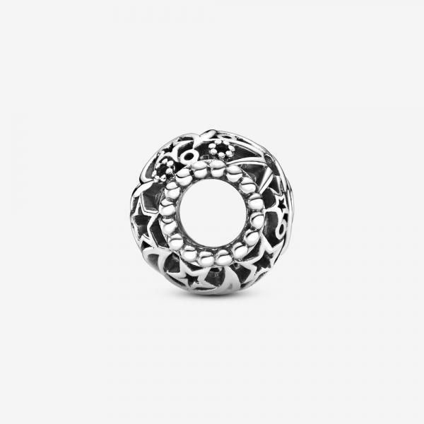 Pandora ékszer Nap hold csillag ezüst charm 799183C00