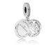 Pandora ékszer Nemzetközi nőnap függő ezüst charm 797825CZ