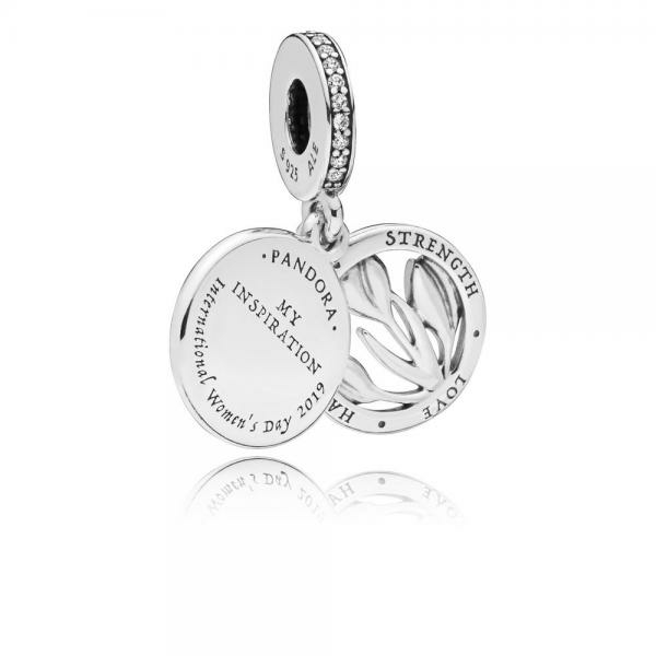 Pandora ékszer Nemzetközi nőnap függő ezüst charm 797825CZ