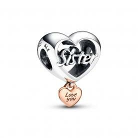 Pandora ékszer Nővér bicolor charm 782244C00