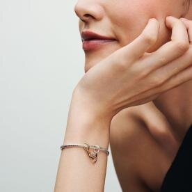 Pandora ékszer Nyitható és osztható bilincs függő charm 763435C00