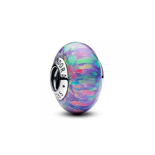Pandora ékszer Opálfényű lila ezüst charm 791691C05