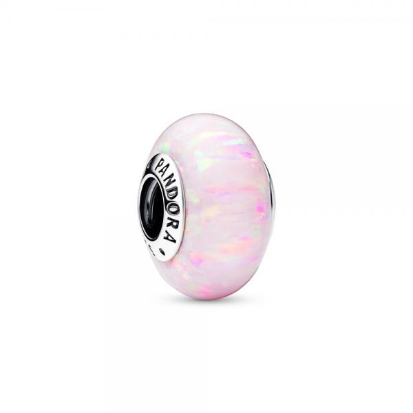Pandora ékszer Opálfényű rózsaszín ezüst charm 791691C03
