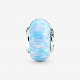 Pandora ékszer Opálos óceán kék muránói üveg charm 791691C01