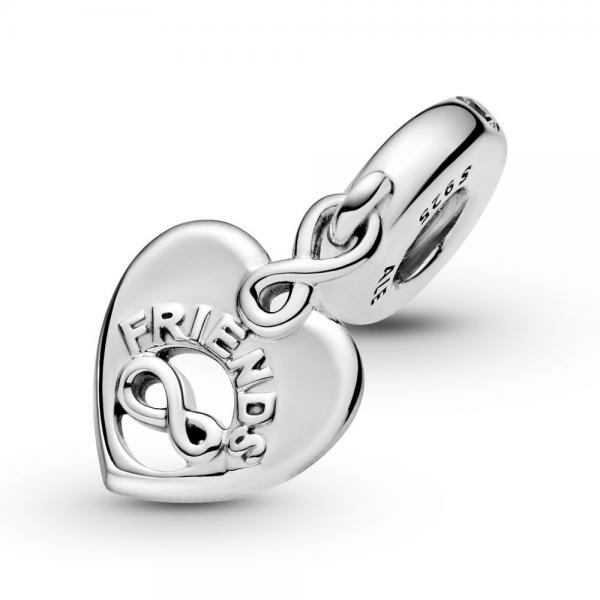 Pandora ékszer Örökké barátok szív függő ezüst charm 799294C01