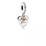 Pandora ékszer Örökké szerelem függő ezüst charm 792042CZ