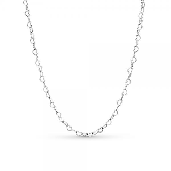 Pandora ékszer Összefonódó szívek ezüst nyaklánc 397961-60