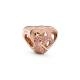 Pandora ékszer Összefonódott szerelmes szívek rozé charm 789529C01