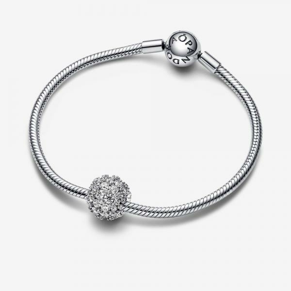 Pandora ékszer Pávé körök ezüst charm 792630C01