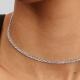 Pandora ékszer Pávé tenisz choker ezüst nyaklánc 393806C01-40