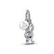 Pandora ékszer Pávé végtelen csomó függő ezüst charm 793780C01
