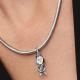 Pandora ékszer Pávé végtelen csomó függő ezüst charm 793780C01