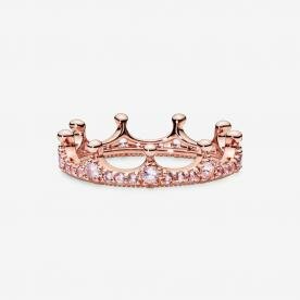 Pandora ékszer Pink bűbájos rozé korona gyűrű 