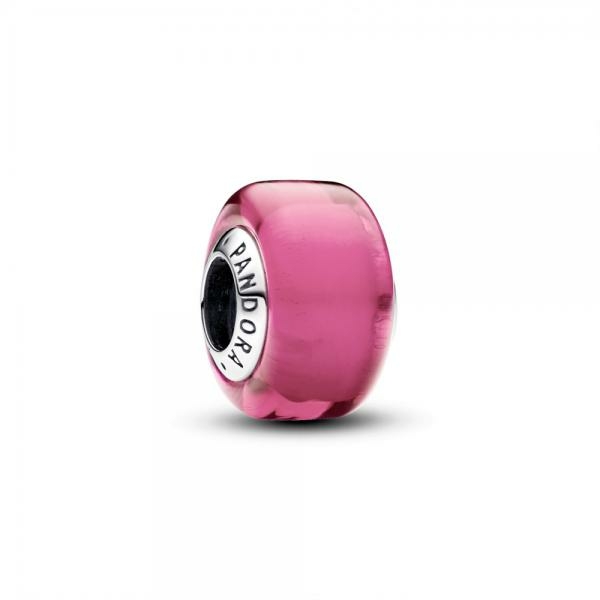 Pandora ékszer Pink mini muránói üveg charm 793107C00