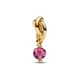 Pandora ékszer Pink örökkévalóság kör függő shine charm 763462C10