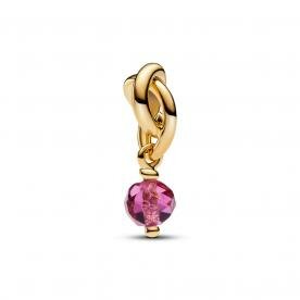 Pandora ékszer Pink örökkévalóság kör függő shine charm 763462C10