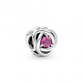 Pandora ékszer Pink örökkévalóság körök ezüst charm 790065C05