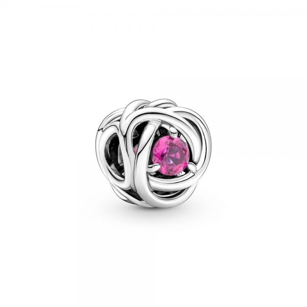 Pandora ékszer Pink örökkévalóság körök ezüst charm 790065C05
