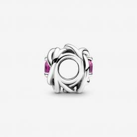 Pandora ékszer Pink örökkévalóság körök ezüst charm 790065C05