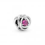 Pandora ékszer Pink örökkévalóság körök ezüst charm 790065C05