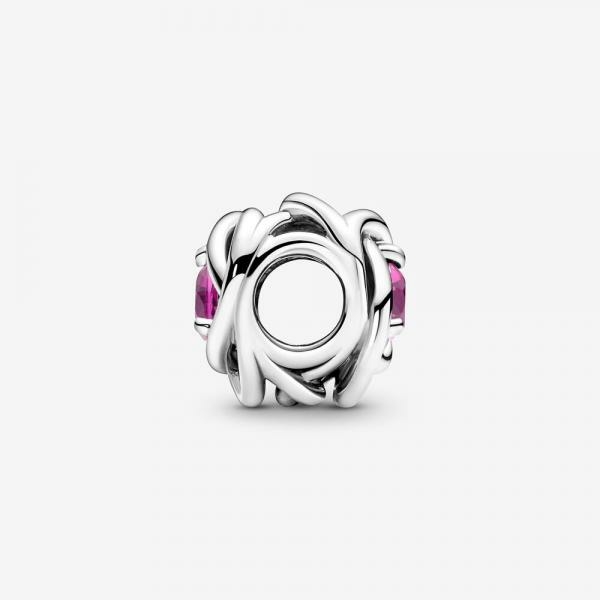 Pandora ékszer Pink örökkévalóság körök ezüst charm 790065C05