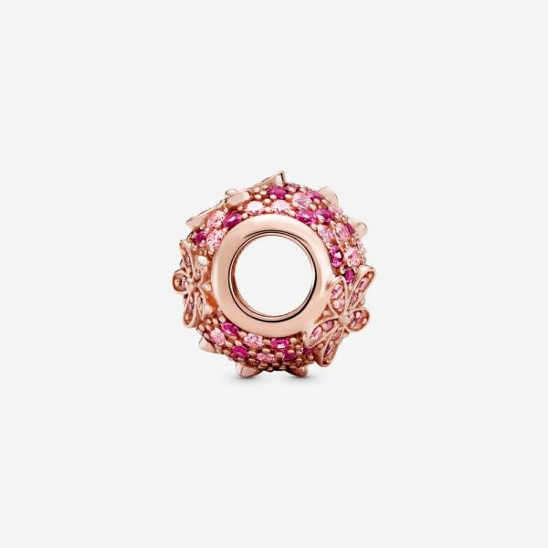 Pandora ékszer Pink pávé százszorszép rozé charm 788797C01