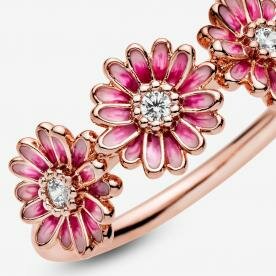 Pandora ékszer Pink százszorszép rozé gyűrű 