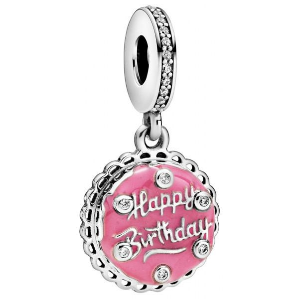 Pandora ékszer Pink szülinapi torta függő charm 798888C01