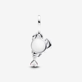 Pandora ékszer Piros homár függő ezüst charm 793676C01