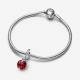 Pandora ékszer Piros katicabogár függő ezüst charm 792571C01