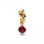 Pandora ékszer Piros örökkévalóság kör shine charm 763462C01
