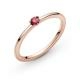 Pandora ékszer Piros solitaire rozé gyűrű 