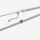 Pandora ékszer Piros szives ezüst chocker nyaklánc 393549C01-40